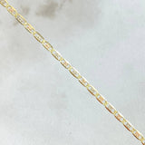 Bracelet Flat 1gr / 19cm / 1.8mm Diamond Cut Three Golds +3 18K ©