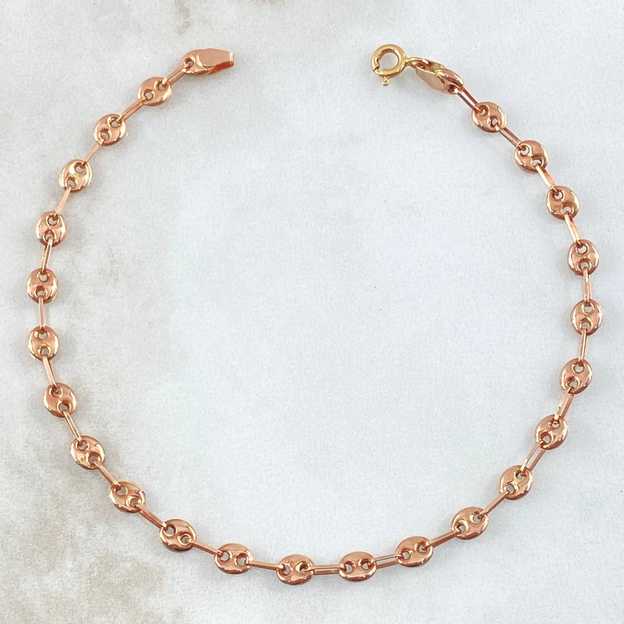Bracelet GC 2.6gr / 21cm / 4mm Smooth Rose Gold 18K ©