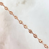 Pulso GC 2.55gr / 21cm / 4.3mm Liso Oro Rosa 18K