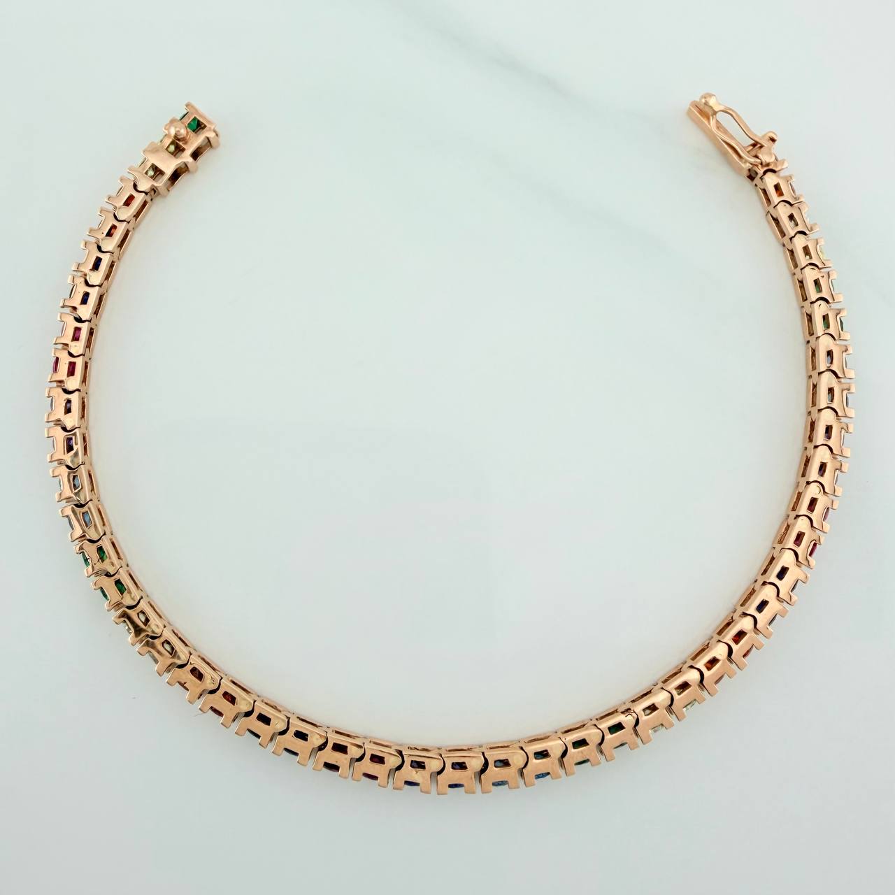 Pulso Tennis 13gr / 6 1/2 in / 3.5mm Oro Rosa 18K $