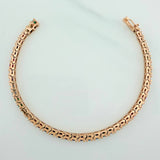 Pulso Tennis 13gr / 6 1/2 in / 3.5mm Oro Rosa 18K $