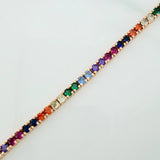 Pulso Tennis 13gr / 6 1/2 in / 3.5mm Oro Rosa 18K $