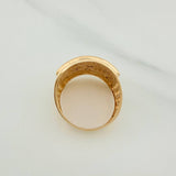 Anillo Placa Circulos 6.65gr / T7 1/4 / Oro Amarillo 18K $