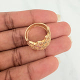 Anillo Lineas Cruzadas 5.2gr / T6 1/2 / Oro Amarillo 18K $