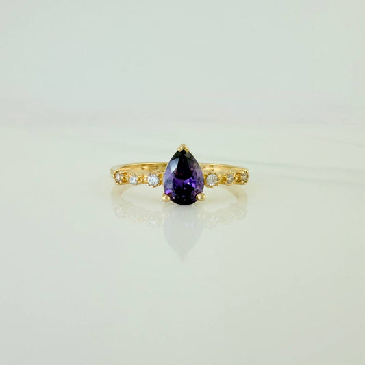 Anillo Gota 1.95gr / T6 3/4 / Oro Amarillo 18K $