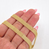 Cadena China 27.05gr / 23 1/2 in / 7.5mm Oro Amarillo +1 18K *