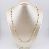 Cadena Rustica cauchos 12.9gr / 23 1/2 in / 5.1mm Oro Amarillo 18K *