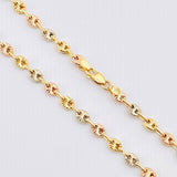 Cadena GC 8.55gr / 23 1/2 in / 3.4mm Tres Oros 18K *