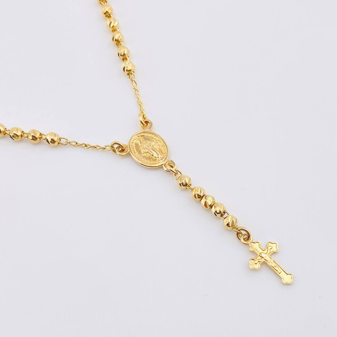 Rosario Virgen Milagrosa 6.7gr / 19 3/4 in / 3mm mm Oro Amarillo 18K *