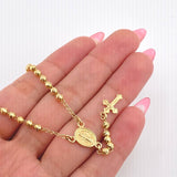 Rosario Virgen Milagrosa 6.7gr / 19 3/4 in / 3mm mm Oro Amarillo 18K *