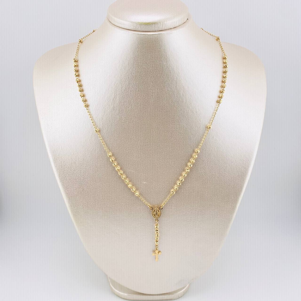 Rosario Virgen Milagrosa 6.7gr / 19 3/4 in / 3mm mm Oro Amarillo 18K *