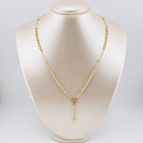 Rosario Virgen Milagrosa 6.7gr / 19 3/4 in / 3mm mm Oro Amarillo 18K *
