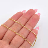 Cadena Veneciana 4.8gr / 17 3/4 in / 1.7mm Oro Amarillo +3 18K *