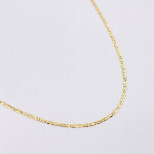 Cadena Plana 1.45gr / 13 3/4 in / 1.6mm Tres Oros +3 18K *