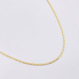 Cadena Plana 1.45gr / 13 3/4 in / 1.6mm Tres Oros +3 18K *