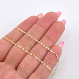 Cadena Plana 1.45gr / 13 3/4 in / 1.6mm Tres Oros +3 18K *