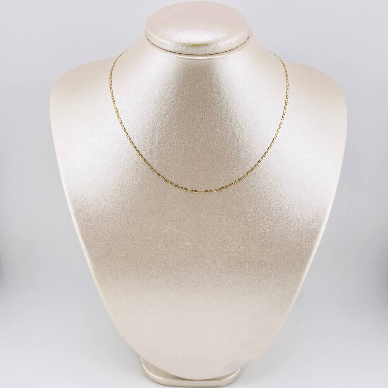 Cadena Plana 1.45gr / 13 3/4 in / 1.6mm Tres Oros +3 18K *