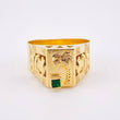 Quimbaya Palm Ring 4.75gr / T11 1/2 / 18K Yellow Gold *