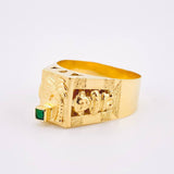 Quimbaya Palm Ring 4.75gr / T11 1/2 / 18K Yellow Gold *