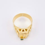 Quimbaya Palm Ring 4.75gr / T11 1/2 / 18K Yellow Gold *