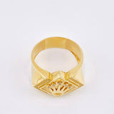 Crown Rhombus Ring 5.15gr / T10 3/4 / 18K Yellow Gold *