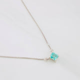 Emerald Four-Prong Chain 0.29cts 1.85g / 18 in / 4.01mm Sterling Silver 925