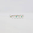 Churumbela Ring Emerald Leaves 0.02pts 0.9g / T6 3/4 Silver 925