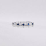 Churumbela Sapphire Ring 0.19pts 1.25g / T6 3/4 Silver 925