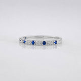 Churumbela Sapphire Ring 0.19pts 1.25g / T6 3/4 Silver 925