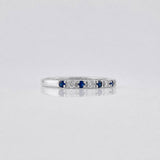 Churumbela Sapphire Ring 0.19pts 1.25g / T6 3/4 Silver 925