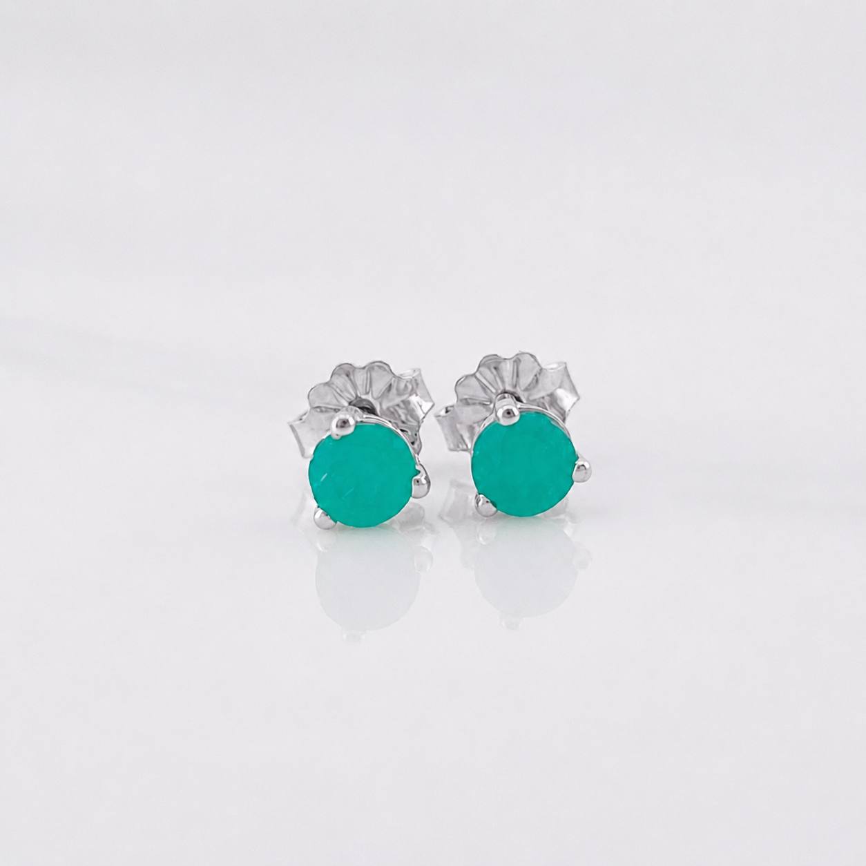 Topos Tres Garras Esmeralda 0.3pts 0.7g / in / 4.06mm Plata 925