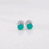 Topos Tres Garras Esmeralda 0.3pts 0.7g / in / 4.06mm Plata 925