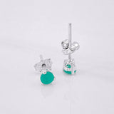 Topos Tres Garras Esmeralda 0.3pts 0.7g / in / 4.06mm Plata 925