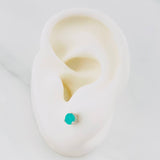 Topos Tres Garras Esmeralda 0.25pts 0.65g / in / 3.45mm Plata 925