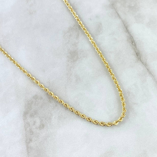 Cadena Lazo 4.65gr / 20 in / 2.66mm Oro Amarillo +3 18K !