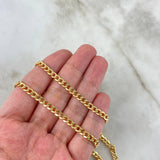 Cadena Cubana 7.7gr / 19 3/4 in / 4.5mm Oro Amarillo +1 18K