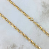 Cadena Cubana 8.35gr / 19 3/4 in / 4mm Oro Amarillo +1 18K