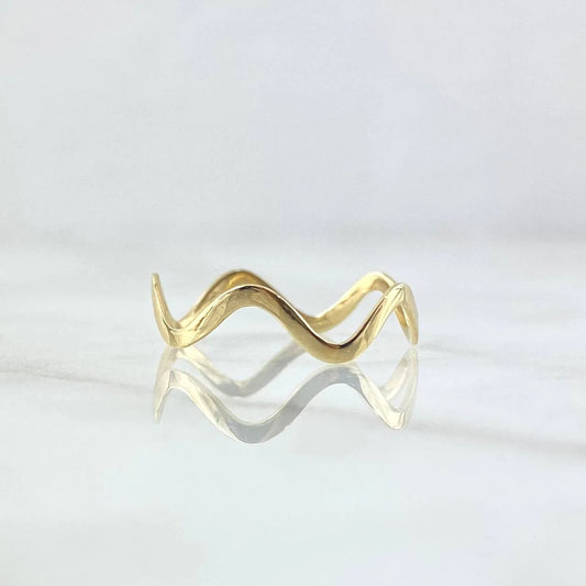 Zig-zag Ring 0.95g / T5 3/4 Yellow Gold 18K