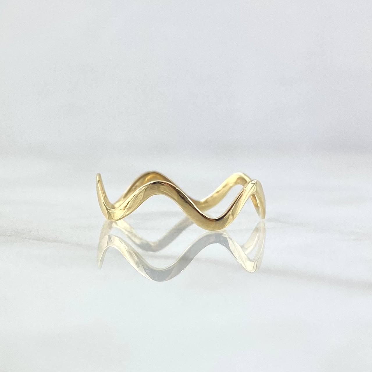 Anillo Zig Zag 1.25g / T5 Oro Amarillo 18K
