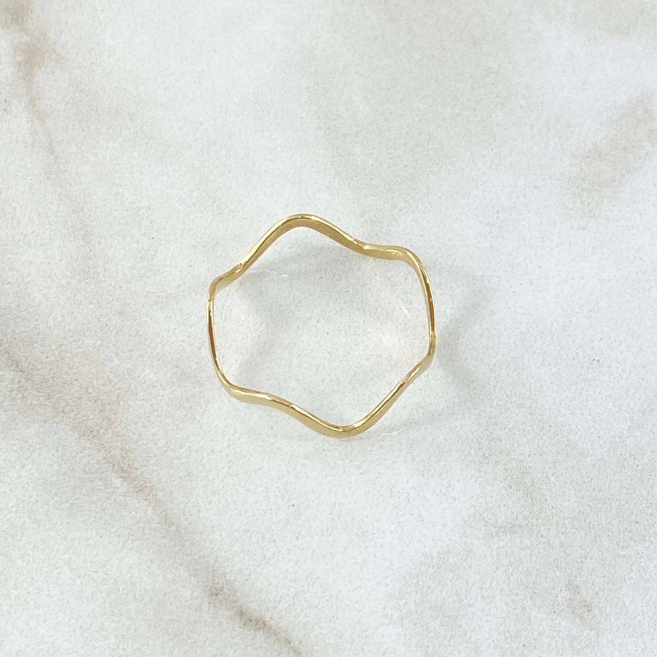 Anillo Zig Zag 1.25g / T5 Oro Amarillo 18K