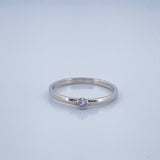 Anillo Solitario Diamante 1.4gr / T6 / Oro Amarillo 18K %