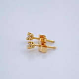 Topos Chaton Diamante 0.9gr / 3.15mm Oro Amarillo 18K %