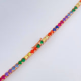Cadena Tenis 20.8gr / 18 in / 4mm Oro Rosa 18K %