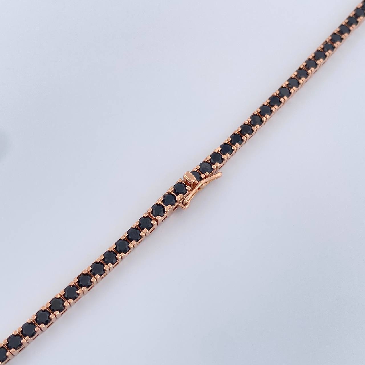 Cadena Tenis 21.4gr / 18 in / 4mm Oro Rosa 18K %