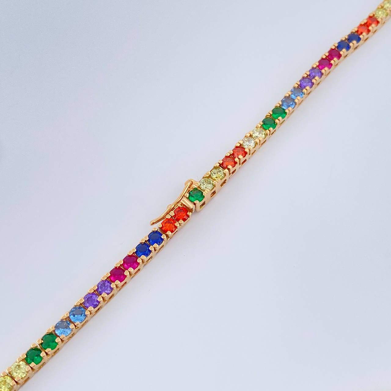 Cadena Tenis 24gr / 17 3/4 in / 4mm Oro Amarillo 18K %