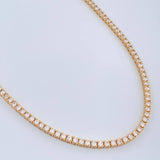 Cadena Tenis 24.4gr / 18 in / 4mm Oro Amarillo 18K %