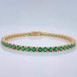 Pulso Tenis 16.3gr / 7 3/4 in / 4mm Oro Amarillo 18K %