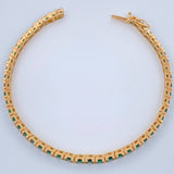 Pulso Tenis 16.3gr / 7 3/4 in / 4mm Oro Amarillo 18K %