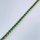 Pulso Tenis 16.3gr / 7 3/4 in / 4mm Oro Amarillo 18K %