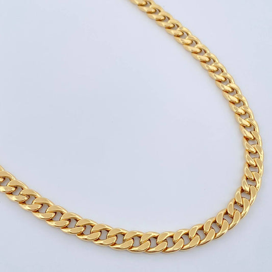 Cadena Cubana 8.9gr / 23 3/4 in / 5.75mm Oro Amarillo +1 18K %